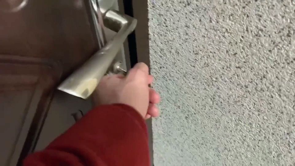 18-year-old Neighbor Came to Visit but She Had to Suck a Dick