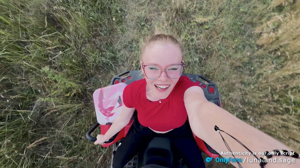 We went on an Off-Road ride that turned into Spontaneous Outdoor Sex (POV) - Real Amateur Couple