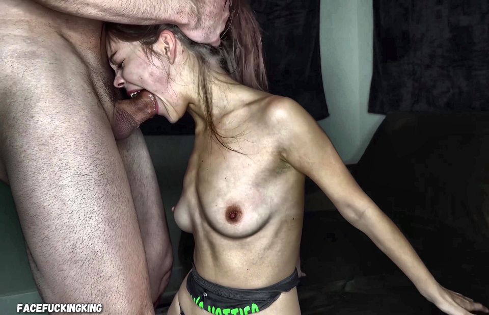 Petite Newcomer Melia Avelin Face Fucked & Fucked Hard