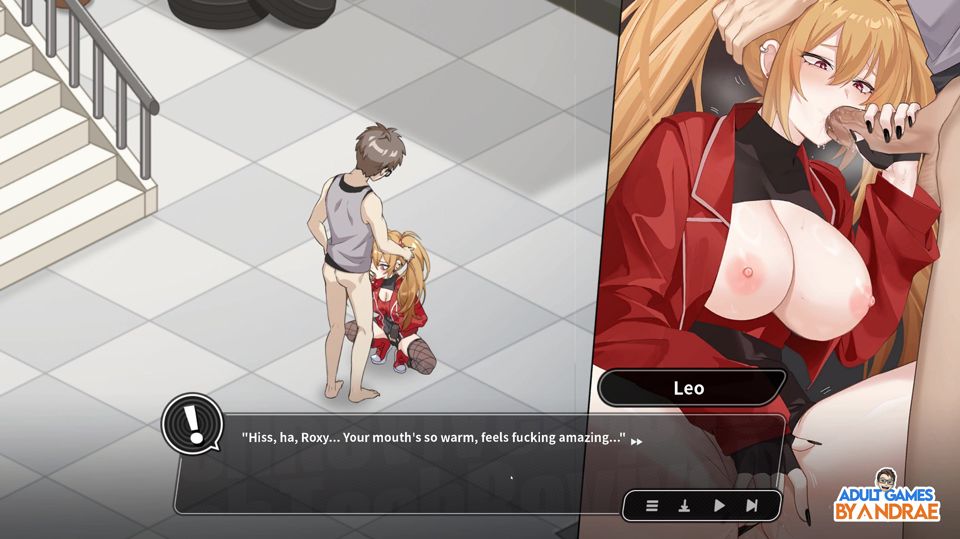 Sex, Secrets & Used Tech Gameplay Part 6 - Roxy's Steamy Blowjob by the Station