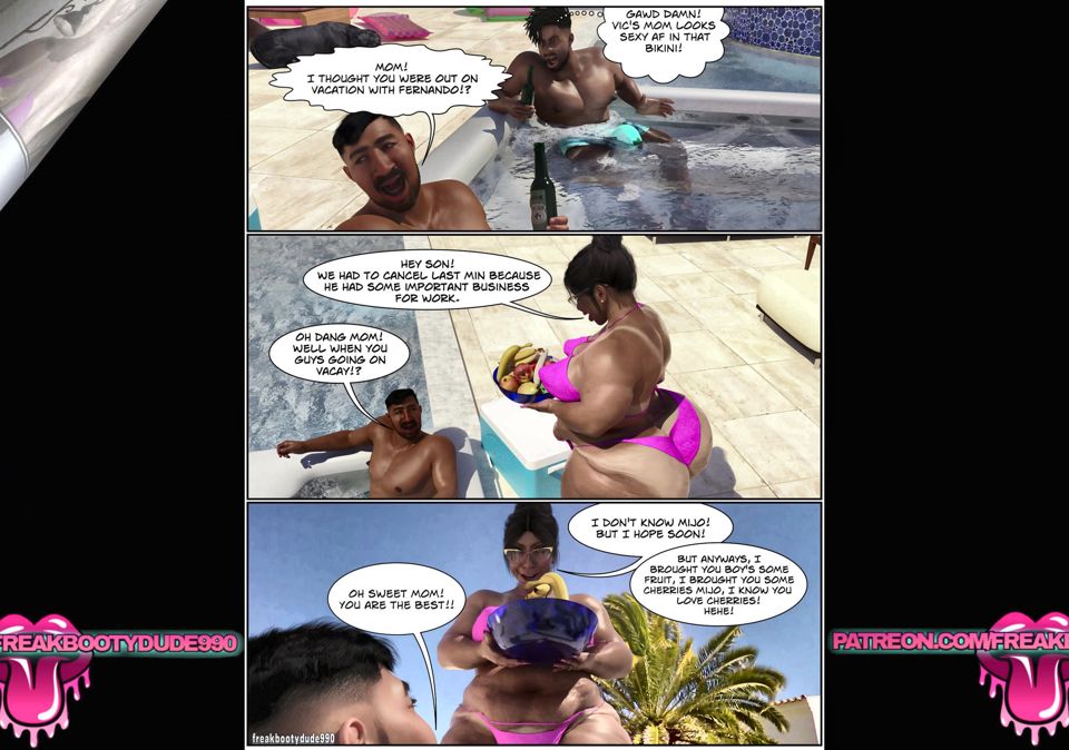 Victors mommy hooks up with his best friend (COMIC)