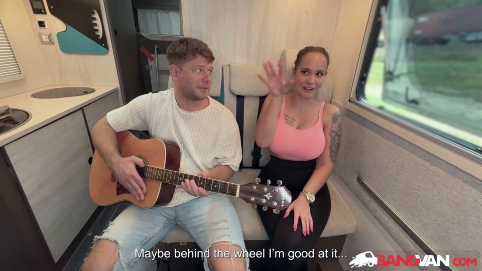 BANGVAN - Guitar player fucks Busty MILF Jennifer Mendez
