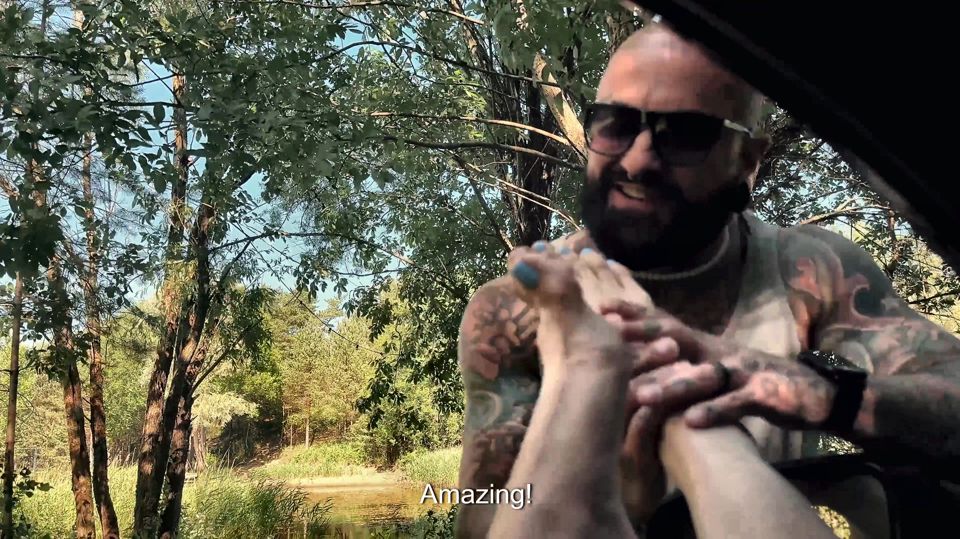 Lake Foot Worship - Stranger Licks Ass & Pussy to Orgasm