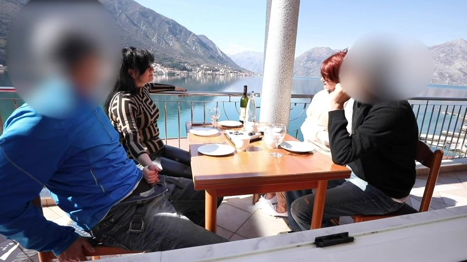 PUBLIC EXTREME! HOT COCK MADE TO CUM UNDER THE TABLE