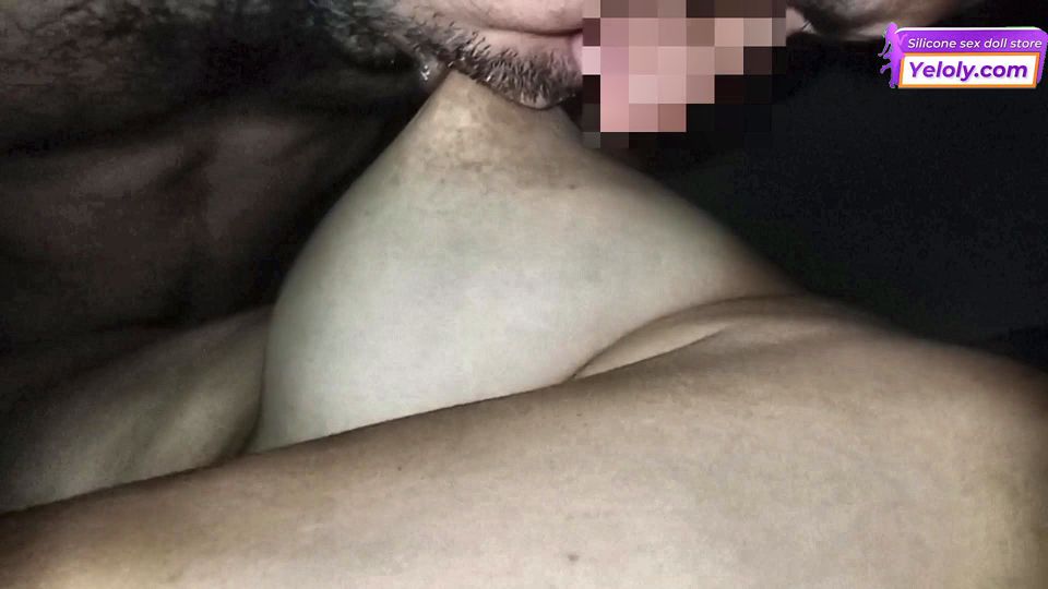 Sucking My Wife's Big Natural Breasts While Gently Fucking Her Tight Pussy - YELOLY SEX DOLL