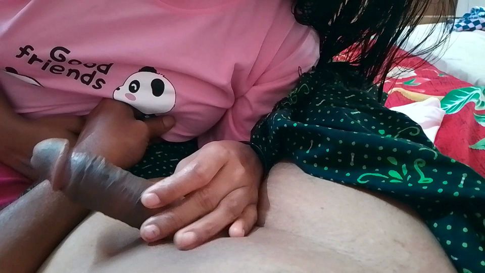 Indian girl puts her friend's penis in her mouth