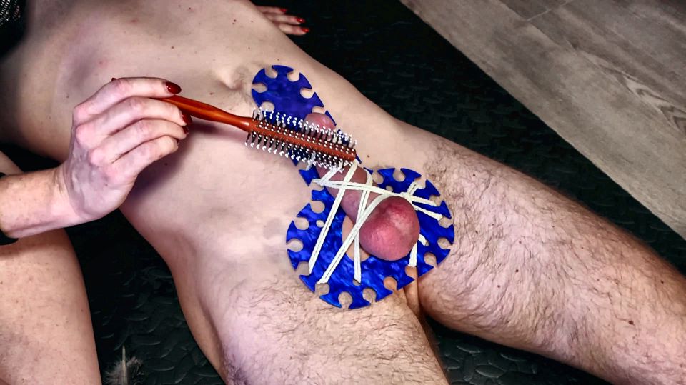 Cruel Tickle Wank Leads to Ruined Orgasm on CBT Board