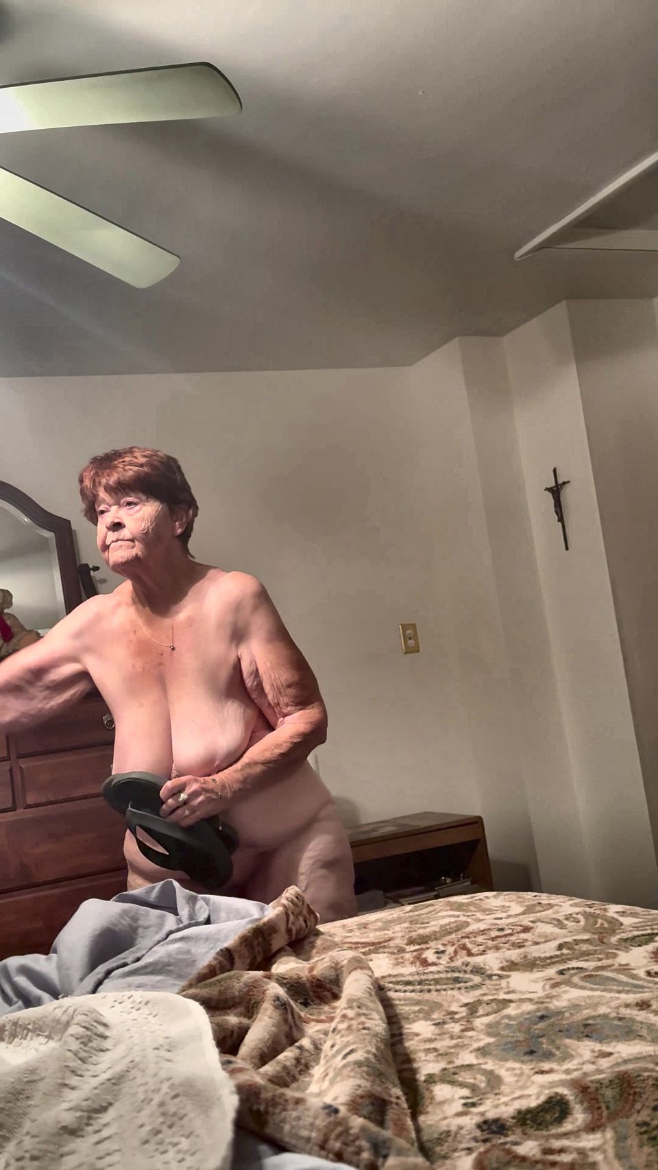 My 74 year old princess getting ready for bed
