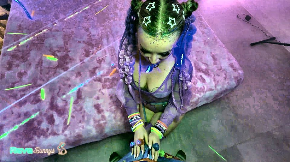 Glittered Alexandra Quintezz Takes Brian Deep In A Laser-Lit Room!