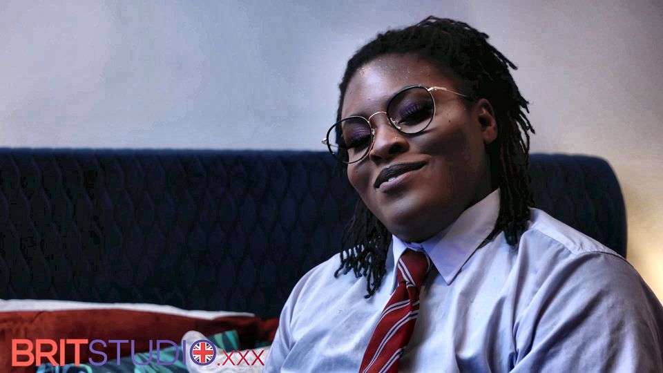 Naughty Student Oshun mocks your small cock!
