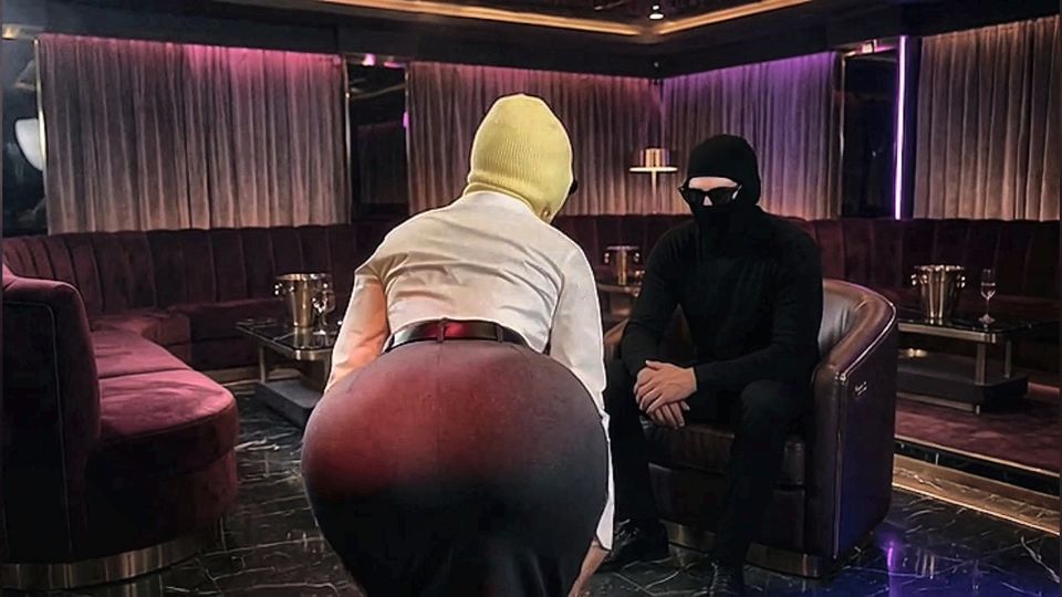 Sexy Secretary Dancing and Twerking for Her Boss