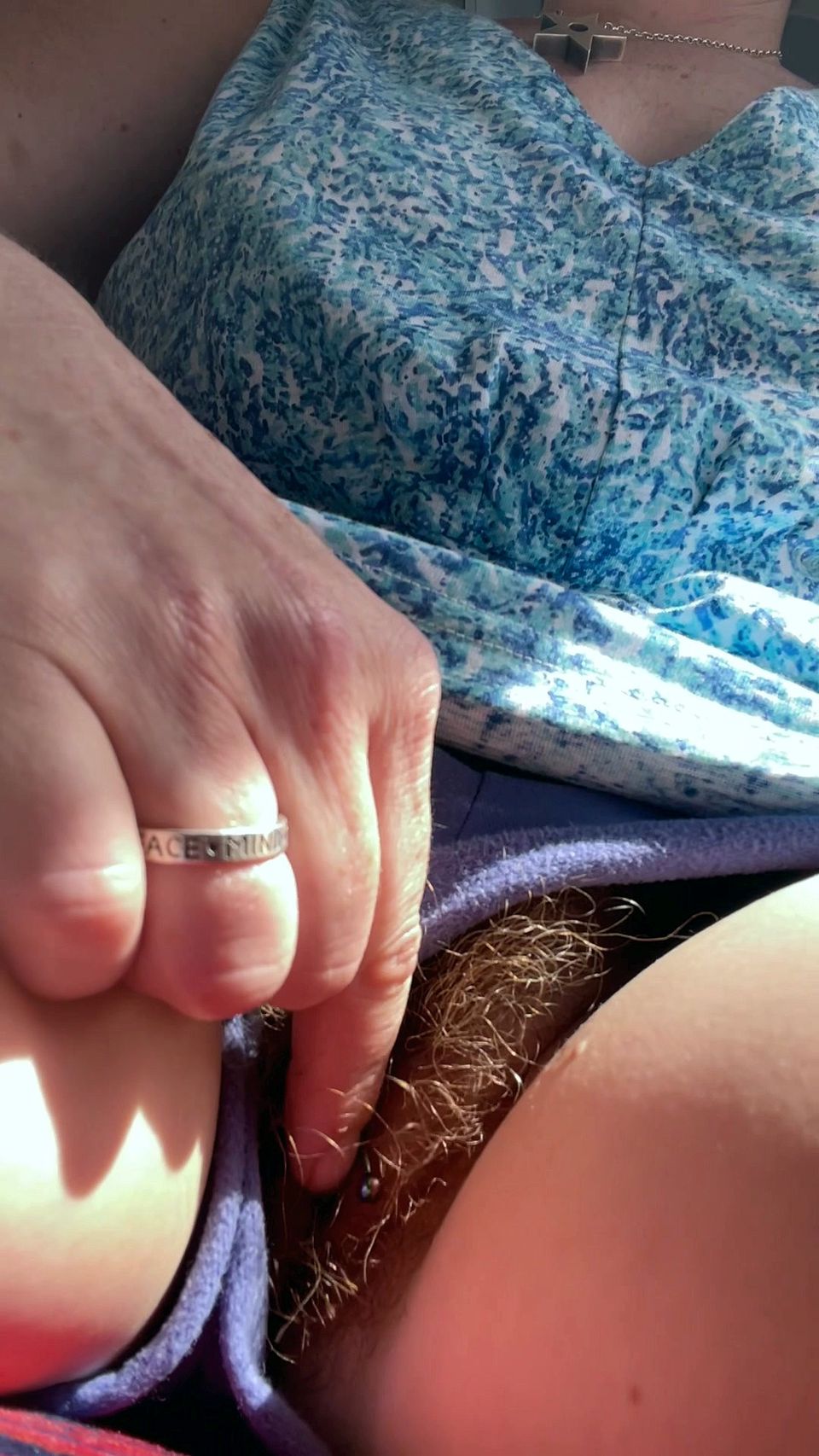 Stepmom Plays with Her Smelly Pussy at the Back of the Bus, Then Sniffs and Sucks Her Stinky Fingers!
