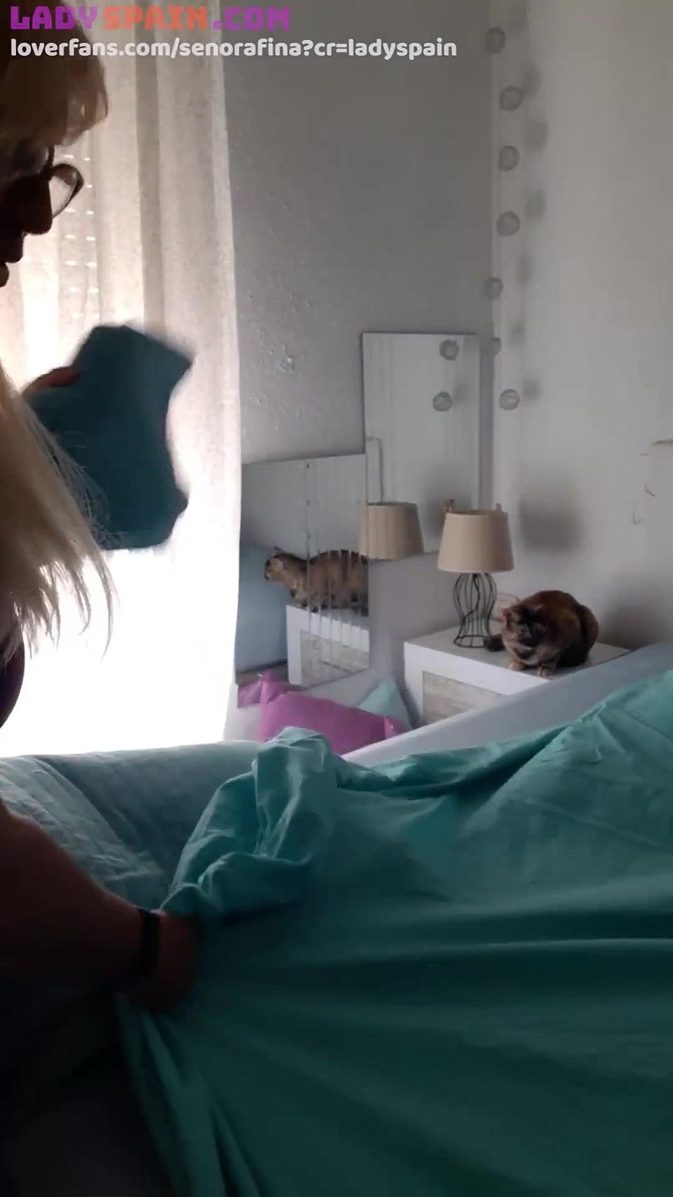 Mrs. Fina Masturbates with a Selfie Stick, Hornier Than Ever