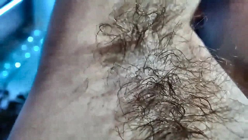 Extreme Hairy Armpit Closeup on Cam