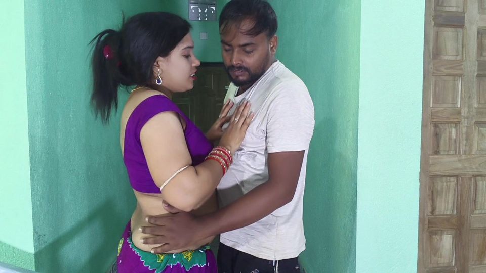 Sexy indian housewife chitting her husband, fucking by a gas delivery boy