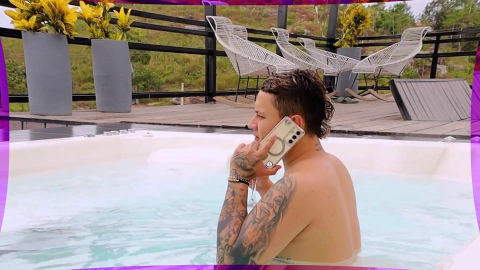 I Fuck My Girlfriend's Two Best Friends Pussy in the Pool While She Tans