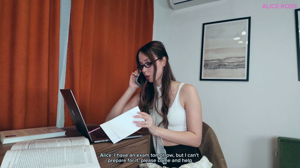 Stepsis Thanked Me for Helping with Her Homework by Fucking Me Hard and Getting a Huge Facial Cumshot
