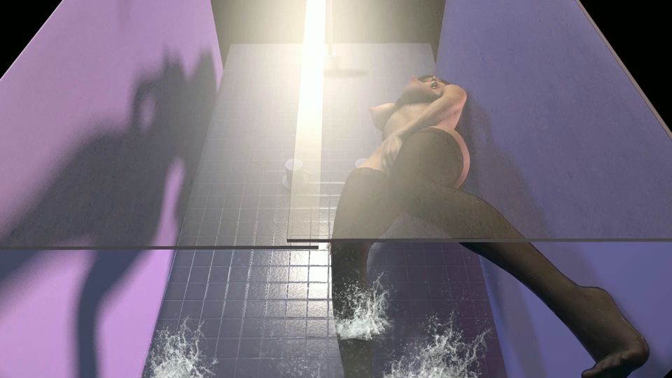 Hot Asian Girl Fingering Her Pussy in the Shower