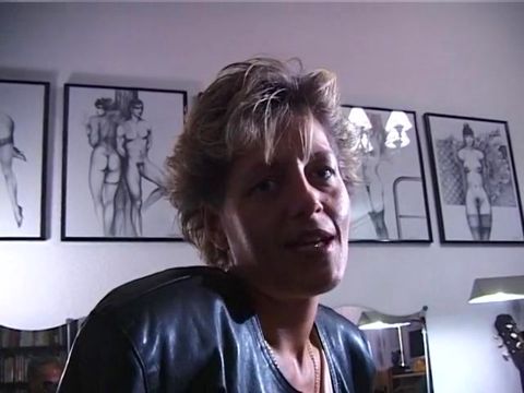 Horny MILF finger fucks her cunt and licks her fingers