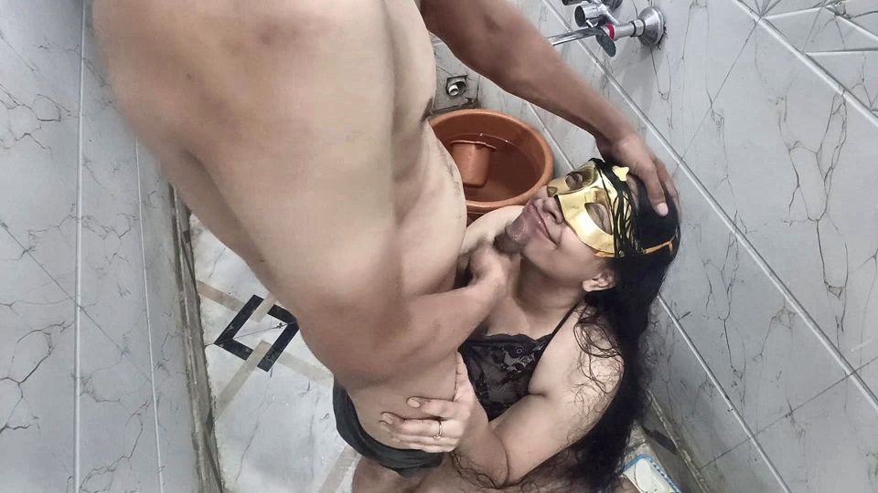 Indian Wife Blowjob + Doggy Style Chudai with Cumshot on Face