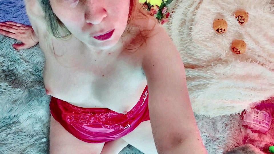 MILF Was Playing with Herself Stroking Her Tits