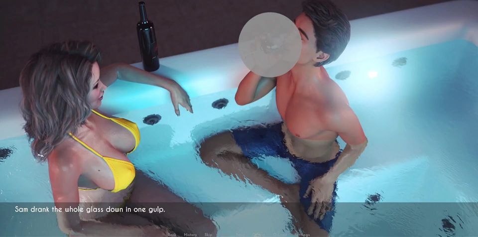 Awam Sophia Real Fuck - How Far Will Sophia Go with Sam? Part 1: From the Party to the Backyard Jacuzzi