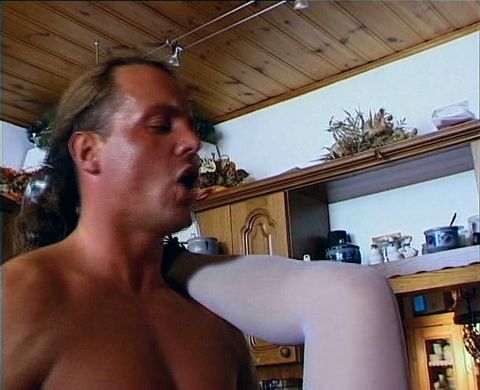 Drity German whore fucked hard in amateur threesome