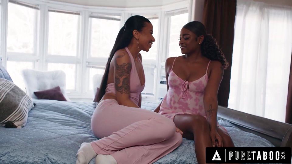 PURE TABOO Fake Ally Tricks Lesbian Lovers Destiny Mira & Ameena Green Into Performing For Him