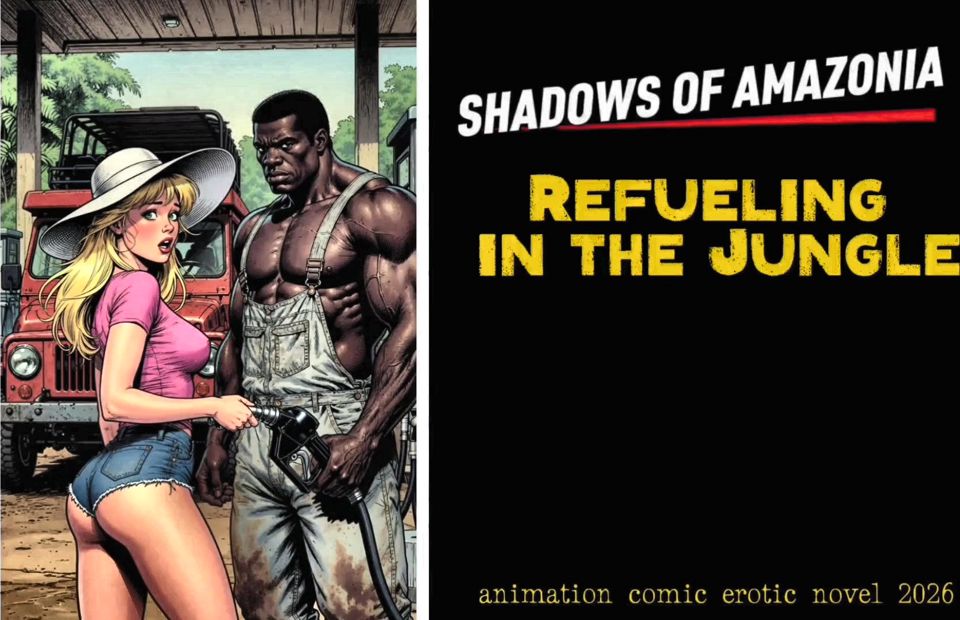 Jungle Gas Station: a Black Pump for a White Wife. BBC Wife Cuckold