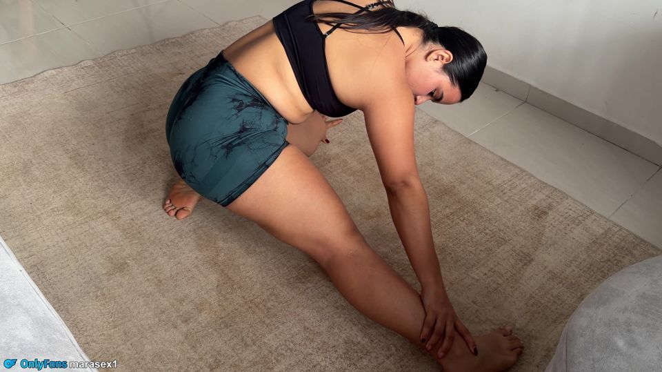 He gave me a yoga class that I will never forget, he breaks my lycra accidentally puts his cock in!