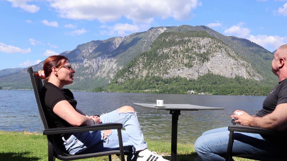Luring a Stranger in Hallstatt: Balcony Strip & Raw Hotel Use - Deep Swallow Finish