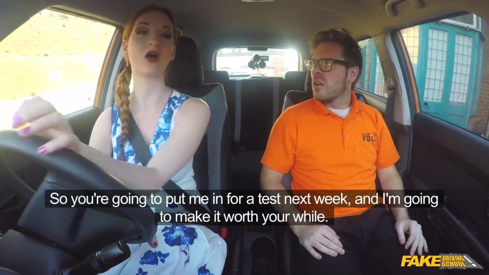 Fake Driving School - Hot Redheads Dirty Secret: Outdoor Blowjobs and Big Tits Worship