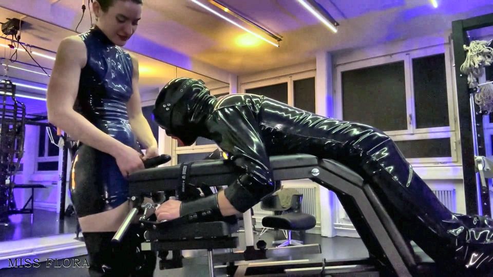 Latex Bondage and Strapon Session