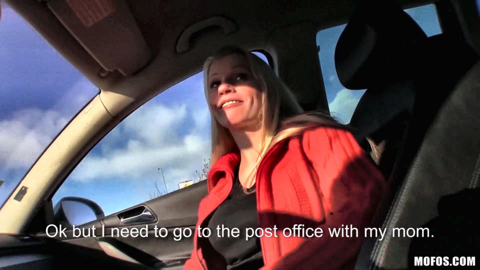 Public Pickups - Big Tits Blonde Lucie Gives POV Blowjob in Car