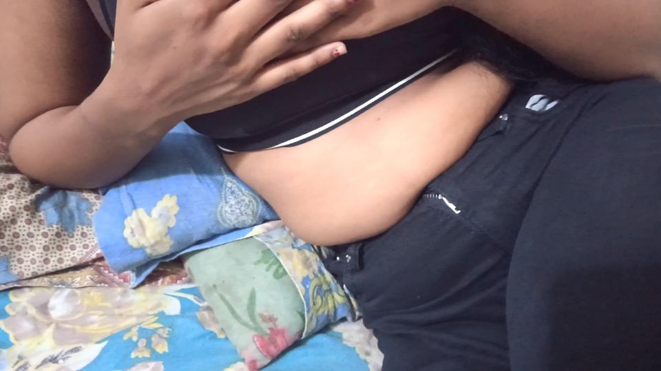 My younger stepsister was sitting and watching porn videos on her mobile phone. I fucked her a little for her.