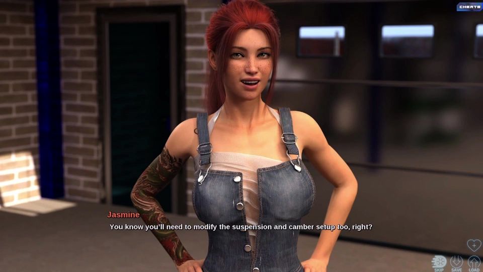Race of Life - Dirty Sex with a Mechanic Girl After Repairing a Car