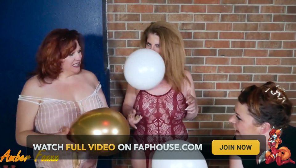 Three Girls and Their Balloons