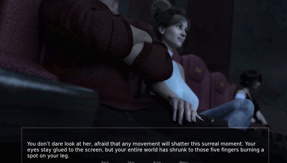 Stepmom Made Me Boner in Dark Theater and Stranger Girl's Handjob in Theater Restroom - Shadows of Deceit - E08