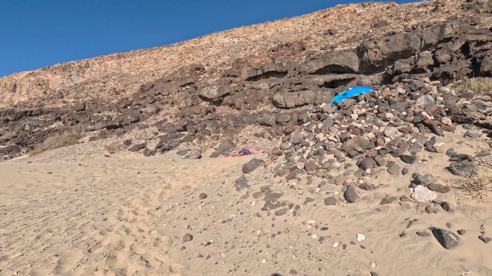 Towel Secret - I Helped Him Cum Under the Beach Towel