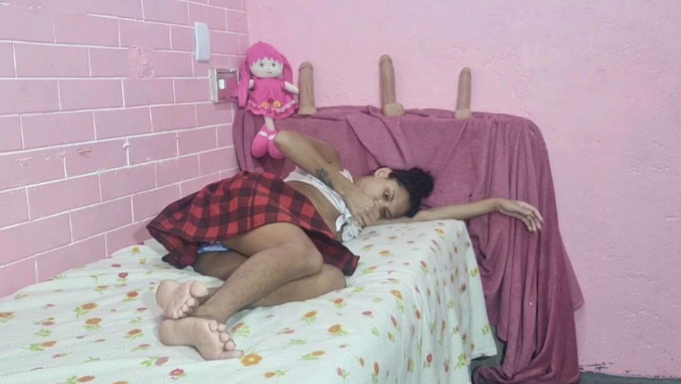 My stepdaughter a cutie and her sex toys.