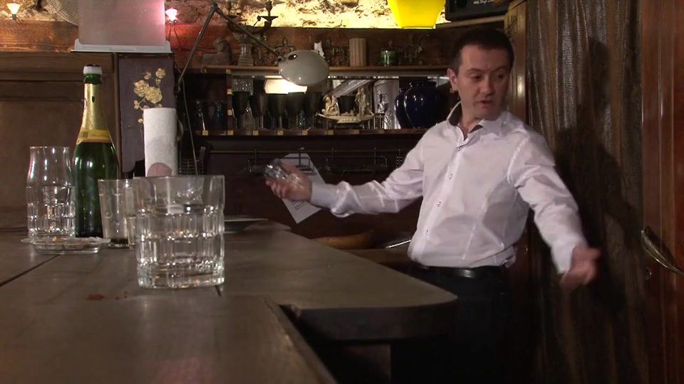 Perverted bartender fucks his bosses older wife