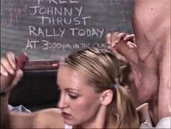 Blondie getting double teamed