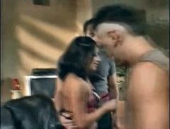 Jasmine Byrne in action with 2 big cocks
