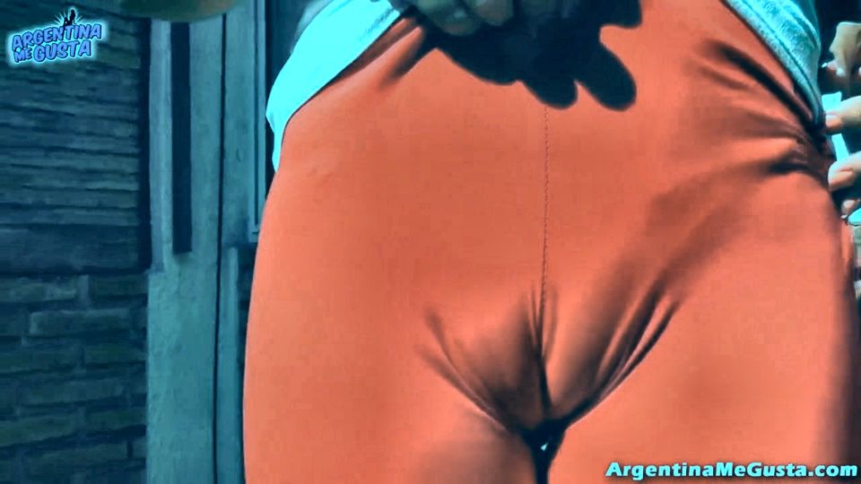 Big Boobs & Big Cameltoe Doing Sexy Yoga in UltraTight Pants