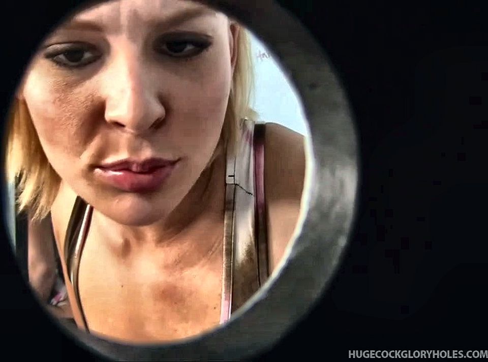Sweet Jamey Surprised By Huge Glory Hole Cock