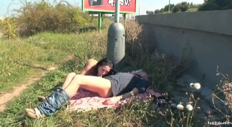Naughty Couple Public Sex Roadside