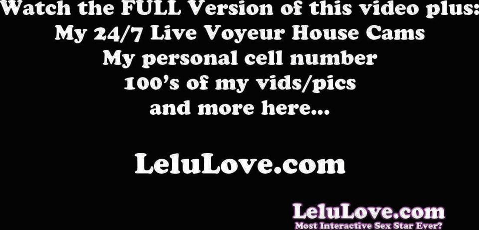 Lelu Love-Teasing Masturbation Instruction Denial