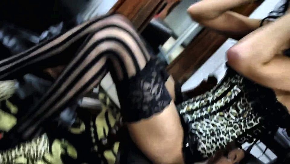 Sexy Apparels: Cheetah Corset, Stocking and Heels
