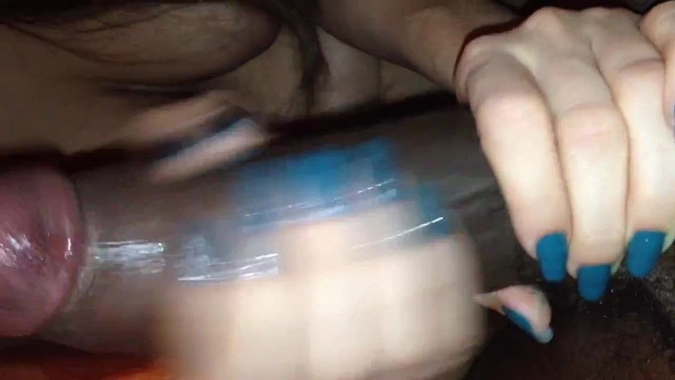 Handjob to footjob with cummy feet Part 1