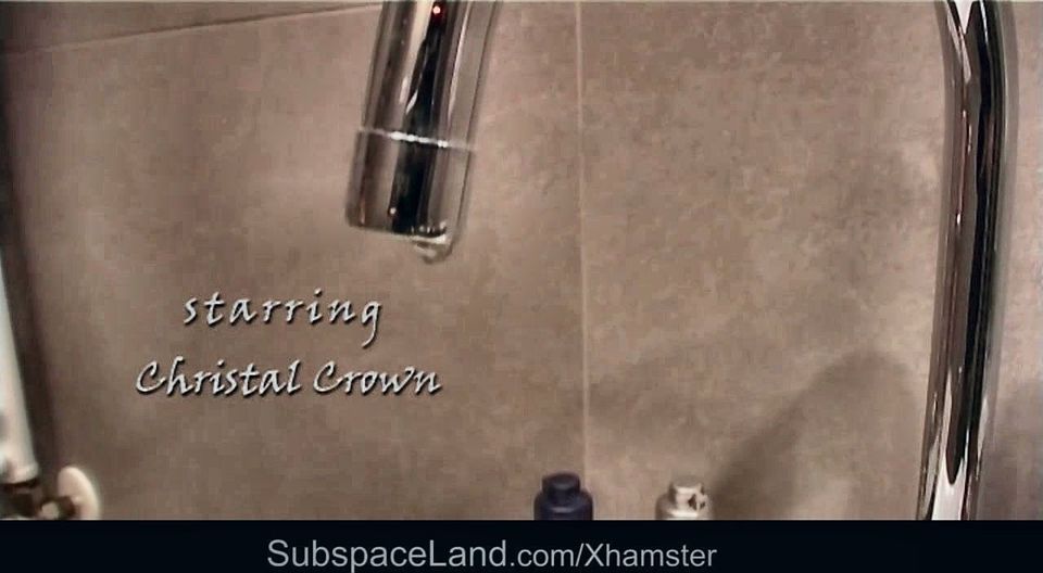 Sexy redhead bondaged in the shower and after fucked